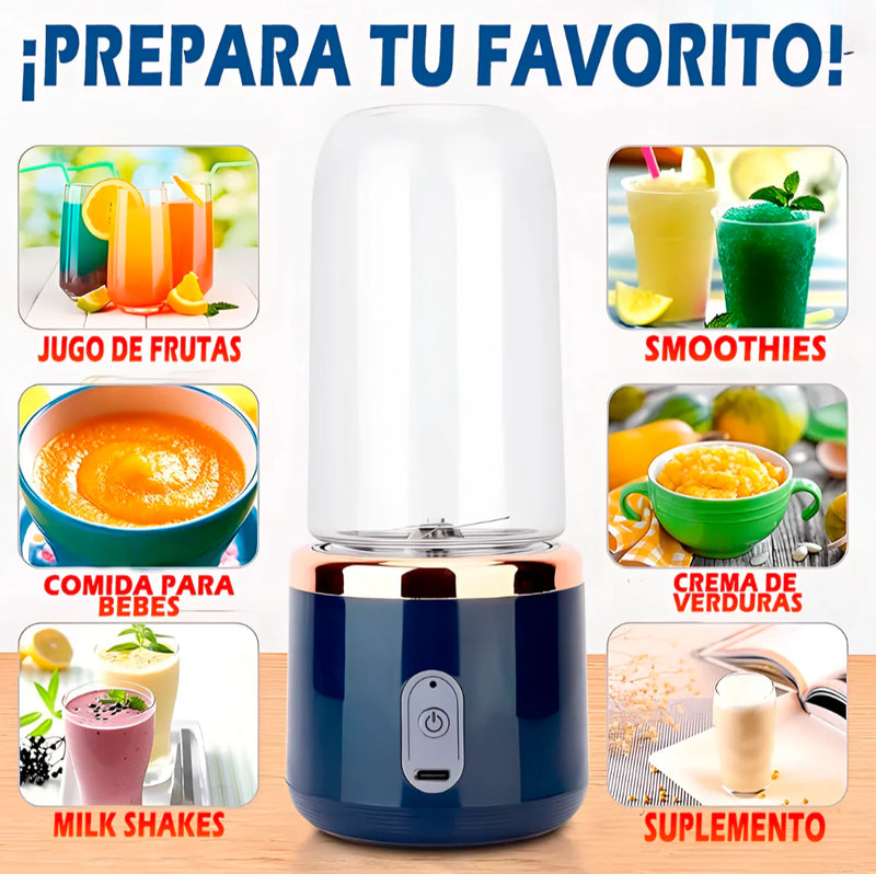 LICUADORA PORTATIL 500 ml ¡TU BATIDO AL MOMENTO!